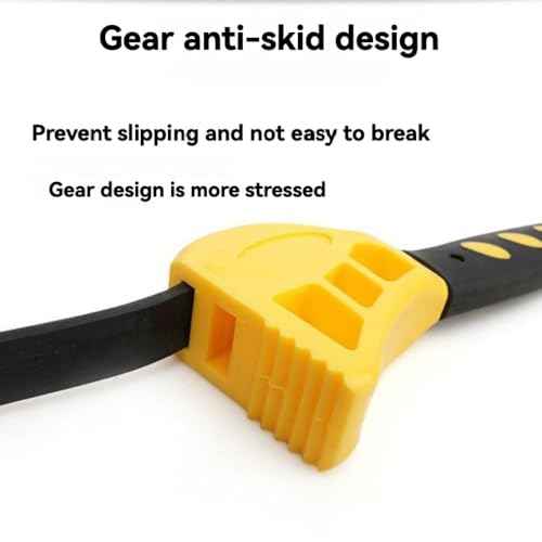 EMSTAR 2PCS Strap Wrench Set, Adjustable Rubber Strap Wrench Upgrade for 4 to 6 Inches Reinforced Rubber Belt, Jar Opener for Weak Hands