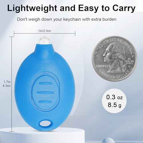 Mini UV LED Keychain Flashlight, Tiny Flashlight,Ultra Bright Light Key Ring Flashlight, 12 Lumen Portable Light Battery Powered with Key Ring for Outdoor Activities and Emergency Lightning (50PCS)