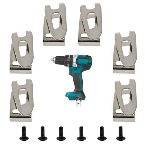 £¨6pack£©251314-2 and 346449-3 Belt Clip and Screw Kit for Belt Hooks Replaces Makita Cordless Tools 324705-1 346034-2 346317-0 324553-8