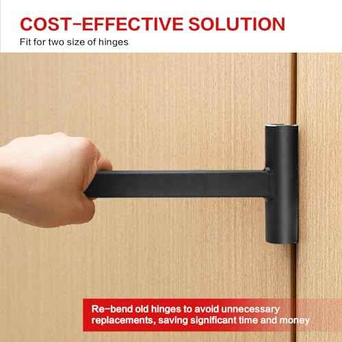 Door Hinge Adjustment Tool - Heavy Weight .134 and .180 Gauge Door Adjustment Tool, Integral Steel Hinge Bender, Hinges Gap Adjusting Wrench | Door Hinges Repair Tool for Standard and Commercial Door