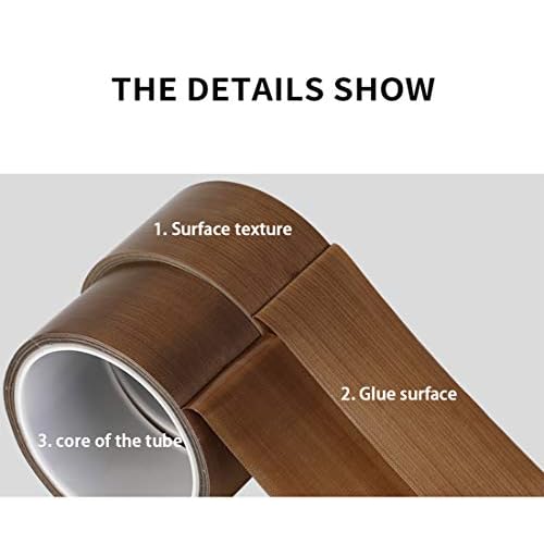 PTFE Adhesive Teflon Tape 1/2Inch x 30 Foot High Temperature Tape for Weston,Seal A Meal, Cabellas Vacuum