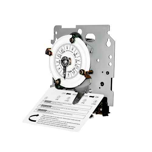 T104M Electromechanical Timer Switch Versatile Scheduling Manual Override,1-12 Cycles Per Day