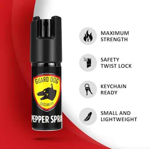 Pepper Spray for Women, Keychain Self Defense with Small Leather Case, OC Spray, 16 Feet Longer Range, UV Dye, Twist Top Safety, Pepper Spray Bulk