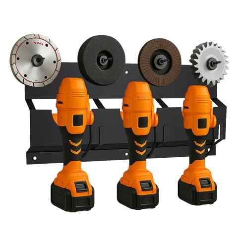 Angle Grinder Holder Wall Mount,Tool Storage Rack for Angle Grinders, Cutters, Polishers, Grinder Stand Compatible with Milwaukee, DeWalt