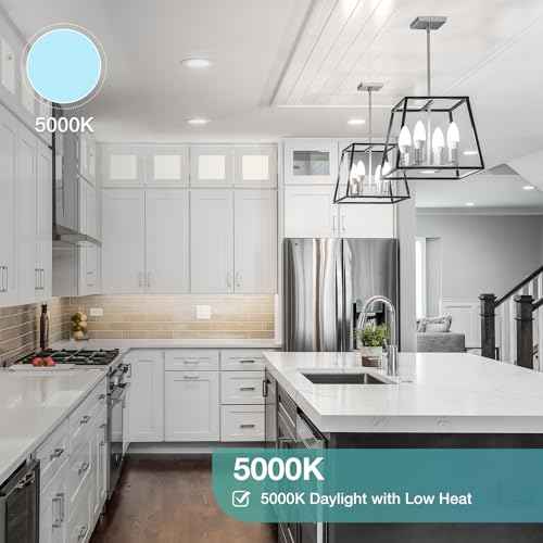 40 Pack Chandelier Light Bulbs 60 Watt Equivalent, Candelabra LED Light Bulbs, E12 LED Bulb Daylight 5000K, Type b Light Bulb 5.5W, Candelabra Base, 120V, B11 Candle Light Bulb, Non-Dimmable