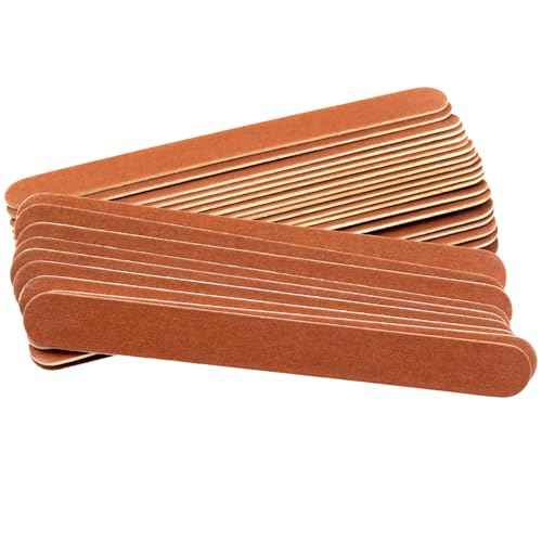 Brown Double Side Sanding bar 17.8x1.9cm polishing bar Sanding bar for Plastic Model Wood Sanding Tools 30PCS