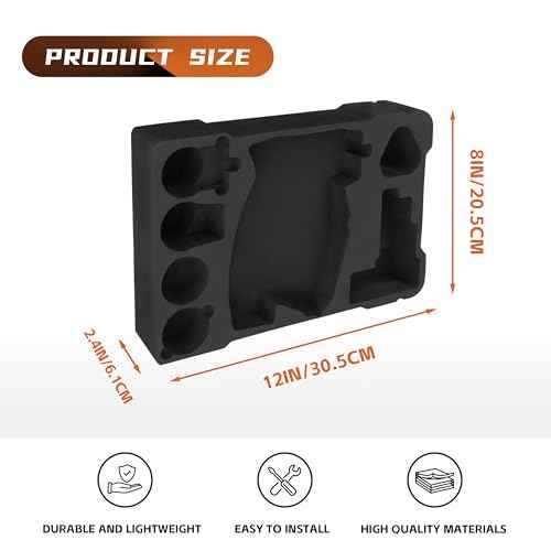 48-22-8435 Packout Foam Inserts For Milwau-kee Packout Tool Box,EVA Liner Packout Insert For 2505-22 M12 Fuel Installation Drill/Driver Kit & Accessories