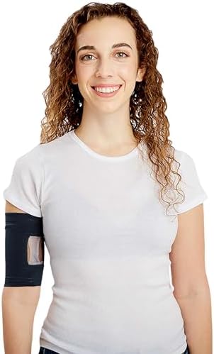 Care+Wear PICC Line Cover – Ultra-Grip PICC Line Sleeve for Upper or Lower Arm with Mesh Viewing Window, Provides Improved Comfort and Security for PICC Line Coverage