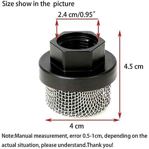 246385 Hose Inlet Strainer Filter Inlet Suction Strainer Mesh Filter for Graco Ultra 390 395 495 Airless Wagner Spraytech Titan Paint Pumps, Paint Spray Guns (2 Pack)