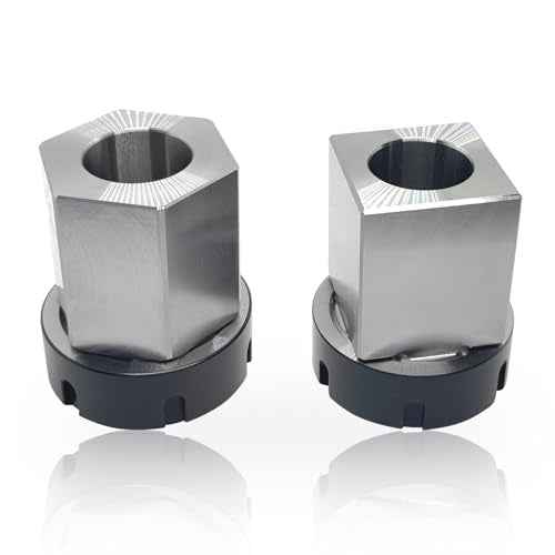 ER-40 Square and Hex Collet Chucks Block 0.005 mm Accuracy Carbon Steel Workholding Holder for CNC Lathe Engraving Machine