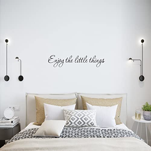 Enjoy The Little Things Vinyl Wall Decal Saying Family Room Quotes Sayings Stickers Wall Decor