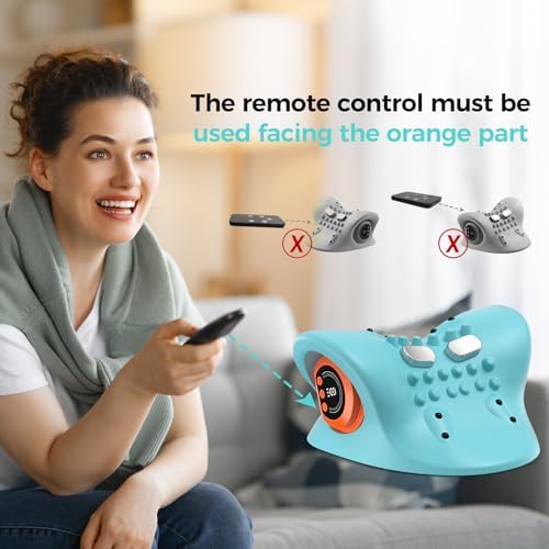 Smedz Neck Massager 2026 New Upgrade 3 in 1 Portable Massager with Heat and Comfortable Stretching - Adjustable Intensity for Neck and Shoulder Relaxation at Home, Office