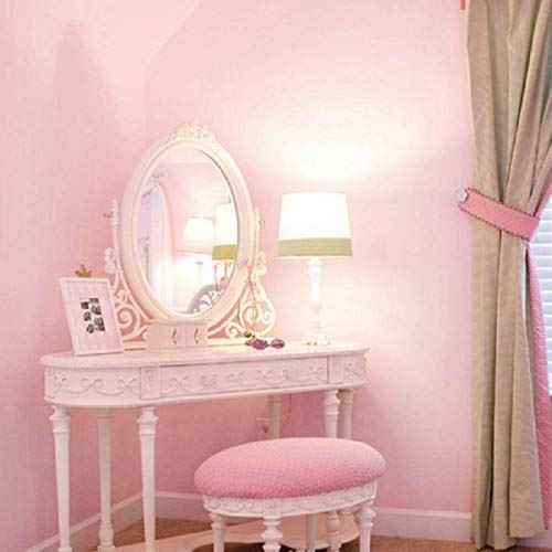 practicalWs Pink Self-Adhesive Wallpaper Film Stick Paper Easy to Apply Peel and Stick Wallpaper Shelf Liner Table and Door Reform Wall Paper