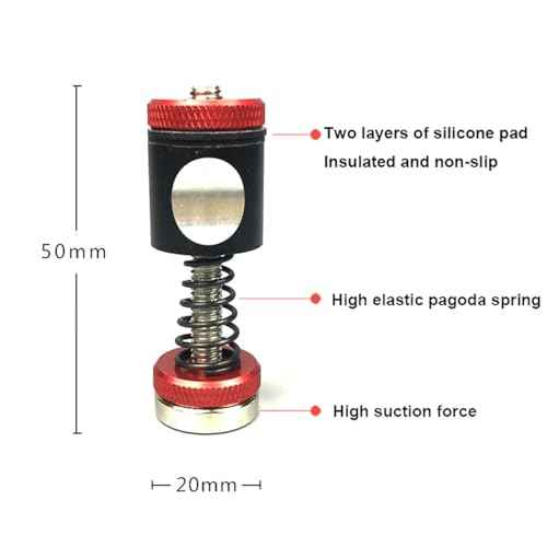HZY Soldering Helping Hand 4Pcs PCB Circuit Board Holder ESD Safe - Metal Magnetic Fixture Tower Spring Clamp PCB Holder Fixtute for Circuit Boards Electronic Repairing Soldering Desoldering Rework
