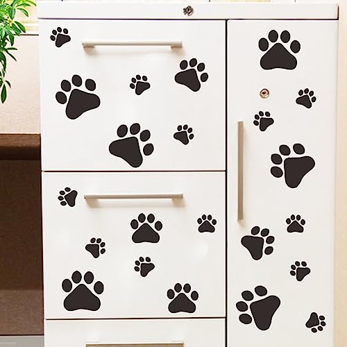 MLM Dog Paw Prints-Dog Pup Removable Vinyl Wall Sticker Decoration D?cor for Children Nursery Room Home D?cor Art Mural DIY