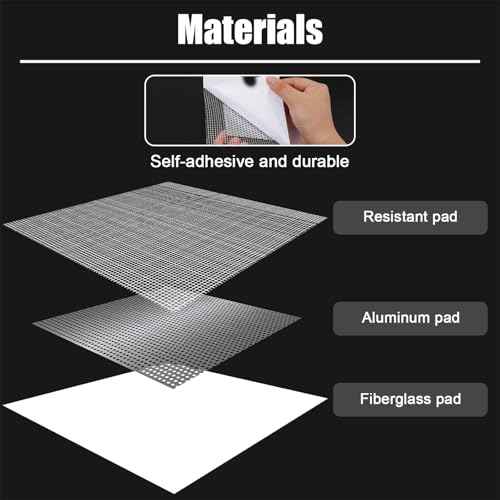 10pcs Drywall Patches, 4x4 Inch Self Adhesive Wall Hole Repair Patches Dry Wall Patch Repair Kit Screen Patch Repair Kit for Broken Walls Repairing or Ceiling Filler