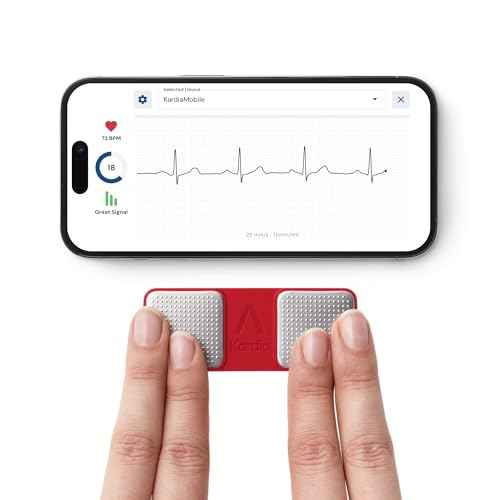 KardiaMobile 1-Lead Personal EKG Monitor ? Record at Home ? Detects AFib & Irregular Arrhythmias ? Easy Results in 30 Seconds ? Works w/Most Smartphones