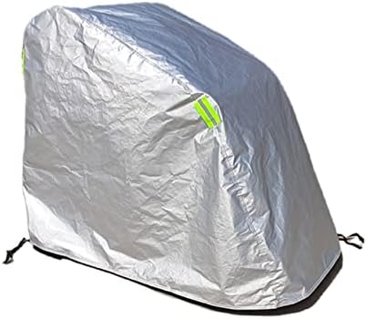 Wheelchair Cover Waterproof Thickened Velvet Lining,Outdoor Mobility Scooter Covers,Travel Storage Power Electric Wheelchair Accessories with Free Carrying Bag (Silver)