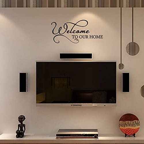 Welcome to Our Home Removable DIY Vinyl Wall Sticker Home Decor for Living Room Dining Room