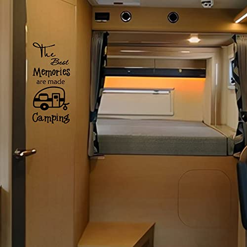 The Best Memories are Made Camping Removable Vinyl Wall Art Decal Stickers for Touring car Camper Family Quote