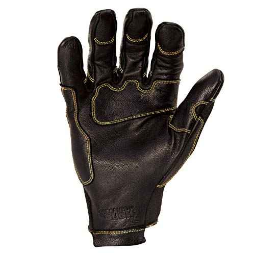 DEWALT Short Cuff Welding and Fabricator Gloves, Abrasion-Resistant Leather Palm, Fire-Resistant Materials, Kevlar Stitching