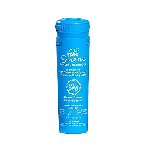 FROG Serene Floating System for Hot Tubs - Quick & Easy Prefilled Hot Tub Sanitizer - Hot Tub Maintenance System with Sanitizing Minerals & Bromine