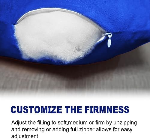 Shoulder Surgery Pillow, Super Soft Rotator Cuff Pillow for Sleeping, Relief from Shoulder Pain or Frozen Shoulder, for Post-Op Comfort, Arm & Shoulder Support & Healing(Navy Blue)