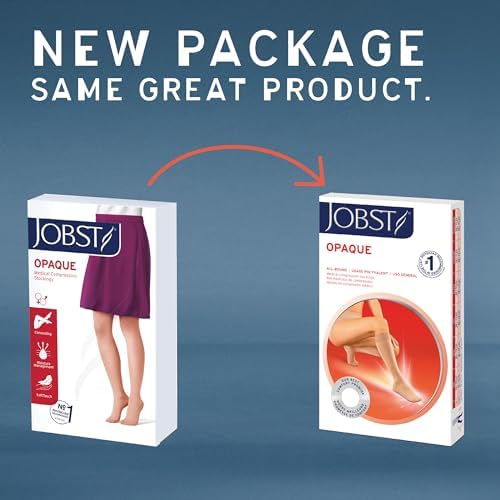 JOBST Opaque SoftFit 15-20 mmHg Closed Toe Knee High Compression Stocking, Honey, Medium