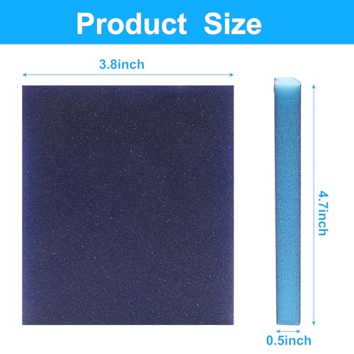 16 Pack Sanding Sponge, 120 Grit Washable and Reusable Sanding Blocks for Wood, Metal, Drywall, and More, Ideal for Flat and Irregular Surfaces, Robust and Versatile for Wet or Dry Use