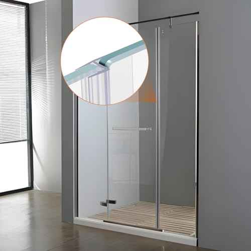 78" Shower Door Side Seal Strip for 1/2" Frameless Glass Shower Door Clear Polycarbonate