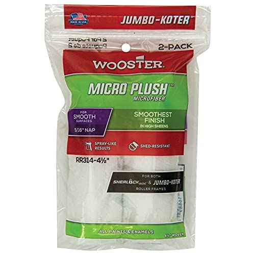 Wooster Brush Company RR314 RR314-4 1/2 Micro Plush, 4 1/2 Inch