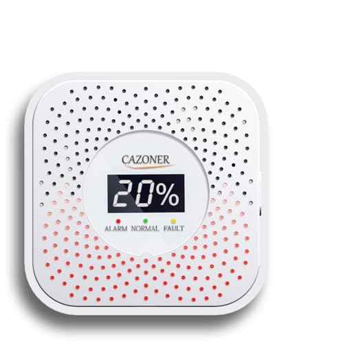 Gas Leak Detector, Natural Gas Detectors, USB Plug-in Propane Gas Alarm, Combustible & Explosive Gas Alarm for RV, Kitchen, Home Safety, Methane, LNG, LPG Monitor, 10-Year Lifespan, White