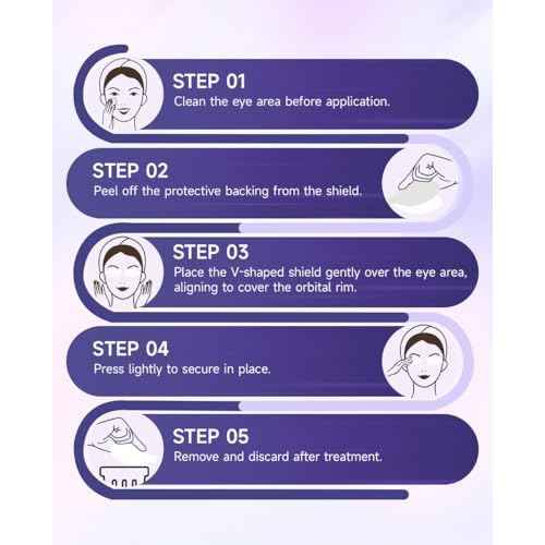 Disposable Vee-shields 10 Pairs for IPL Hair Removal Beauty Fields Client Eye Protection