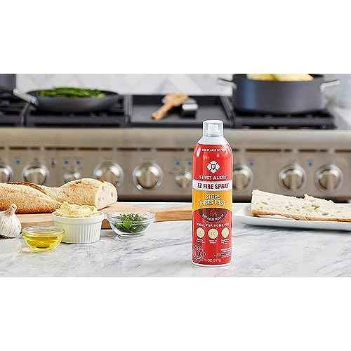 First Alert EZ Fire Spray, Extinguishing Aerosol Spray, Pack of 2, AF400-2, RED