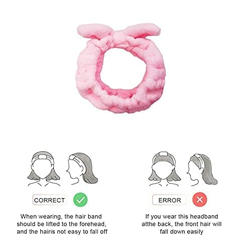 Chloven 7 Pcs Microfiber Bowtie Oversized Headbands Facial Makeup Headband Large Cosmetic Bowknot Hairlace Adjustable Elastic HairBand for Girls Women（Wide + Narrow style）