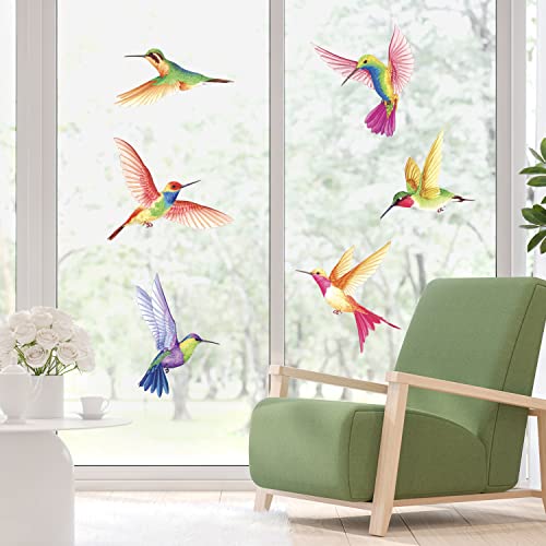 BASHOM DS2-4002 Hummingbirds Wall Stickers Decals Kids Peel and Stick Removable for Nursery Bedroom Living Room Art murals Decorations Vinyl Spring Flying