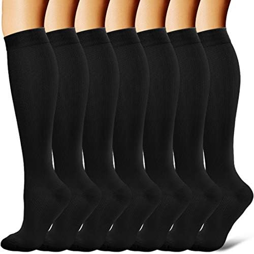 BIQU Compression Socks for Women and Men Circulation-Best Support for Running, Athletic, Nursing, Travel