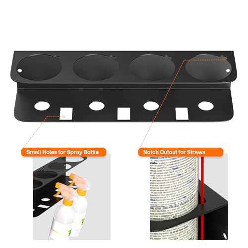 Ultrawall Spray Can Holder Rack, Wall Mounted Spray Bottle Holder, Garage Wall Mount Shelf, Utility Storage Rack, Tool Storage Rack