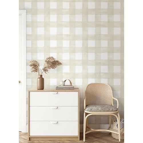 Peel and Stick Wallpaper Boho Modern Wall Paper Checkered Peel and Stick Removable Contact Paper Self Adhesive Wallpapers for Bedroom Bathroom Cabinet Shelf Liner Vinyl 17.3" x 78.7"