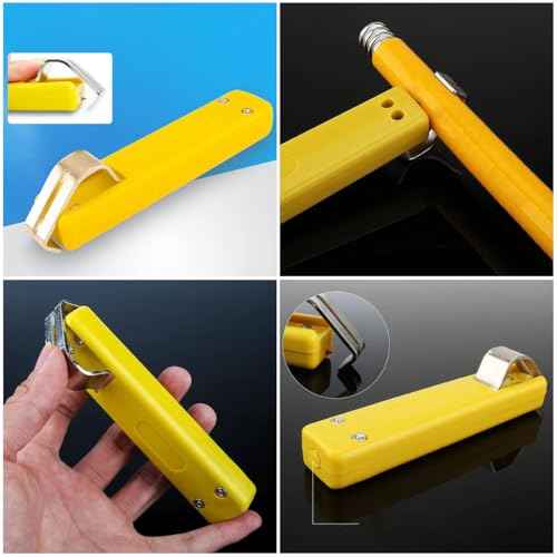 Flexible Gas Line Stripper Gas Dryer Hose Stripping Tool Multi-Conductor Electrical Wire Insulation Cutter Radius Remover For CSST Natural Gas Corrugated Stainless Steel Tubing Propane Pipe