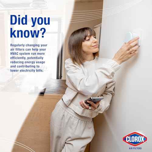 Clorox 20x25x1 Air Filter, MERV 11 Pleated HVAC AC Furnace Air Filters, MPR 1000 & FPR 7 ? Pack of 4