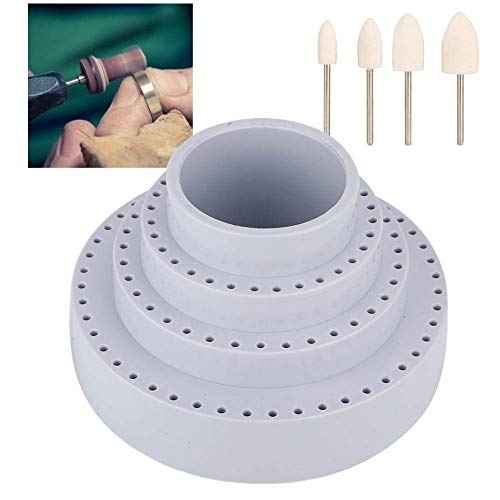 Pongnas Round Drill Storage Box, Drill Holder Hard Plastic Manager Tool Container Quality Tool Organizer
