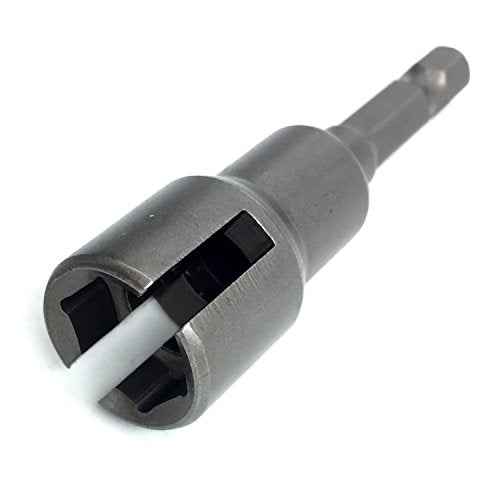 (2pc) Power Wing Nut Driver Set,Slot Wing nuts Drill Bit Socket Wrenches Tools Set,1/4" Hex Shank Drills Bits for Panel Nuts screws bolt
