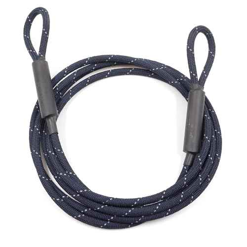 Big & Strong 7/16" Steel Security Cable Lock (7FT/13FT) with Looped Ends Anti-Theft for High-Value Assets, Movement Protection of Motorcycles, Generators, Jobsite Tools, Grills & More