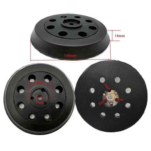5 Inch Backing Pad Fit for Bosch RS032 & RS031 Models 1295DP 1295DH 1295DVS 3107DVS for General-Purpose Sanding and Polishing