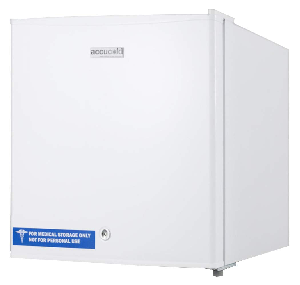 Accucold Compact Freezer, Countertop Freezer, 1.4 cu.ft. Capacity, White- FS24L