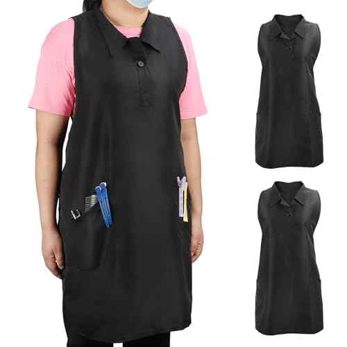 Segbeauty Hairdresser Apron, Professional Salon SPA Hair Stylist Vest Cosmetology Apron Pet Groomer Work Clothes
