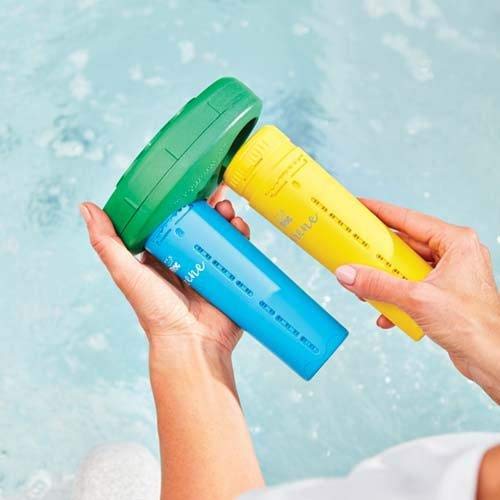 FROG Serene Floating System for Hot Tubs - Quick & Easy Prefilled Hot Tub Sanitizer - Hot Tub Maintenance System with Sanitizing Minerals & Bromine