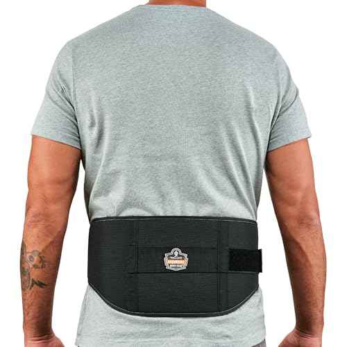Ergodyne ProFlex 1500 Weight Lifters Style Back Support Belt, Medium, Black
