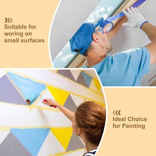 Masking Tape Green Painters Tape Paper Tape [for Crafts DIY Walls Painting Packing Automotive Home Decoration Teaching]- 4x6 Inch/50 Sheets